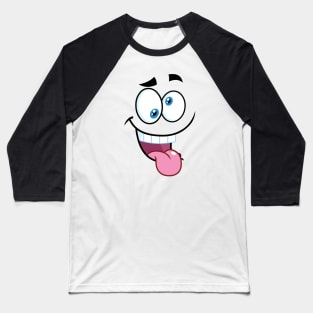 Crazy face Baseball T-Shirt